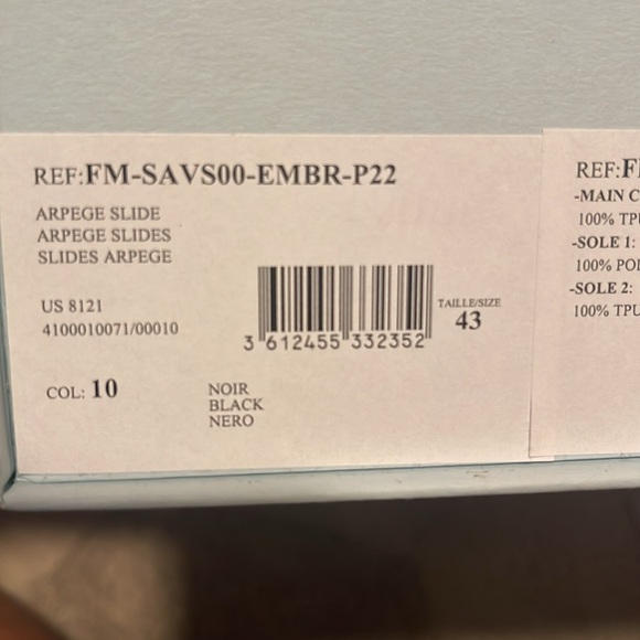 LANVIN Men's Arpege Slide Sandals - Picture 12 of 12